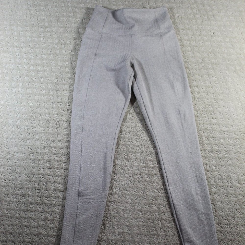 Athleta Delancey Size XXS Grey Herringbone Tight Pants - LIKE NEW